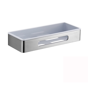C108 Bathroom SUS304 Stainless Steel Square Shelf