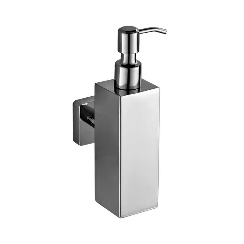 Wall mounted stainless steel liquid hand sanitizer soap dispenser for hotel